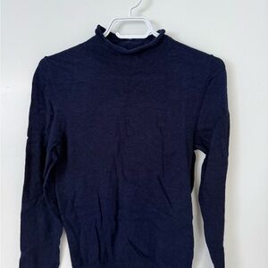 Aritzia Men's Deep Blue Turtleneck Sweater